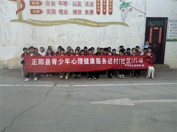 正阳县寒冻镇寒冻村开展青少年心理健康服务进村(社区)