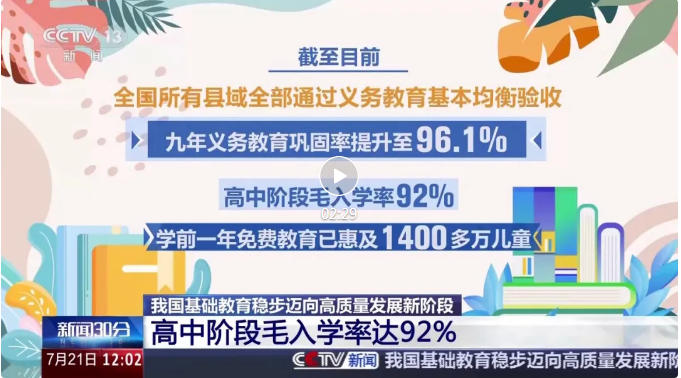 从“有学上”到“上好学”,我国基础教育交出亮眼成绩单